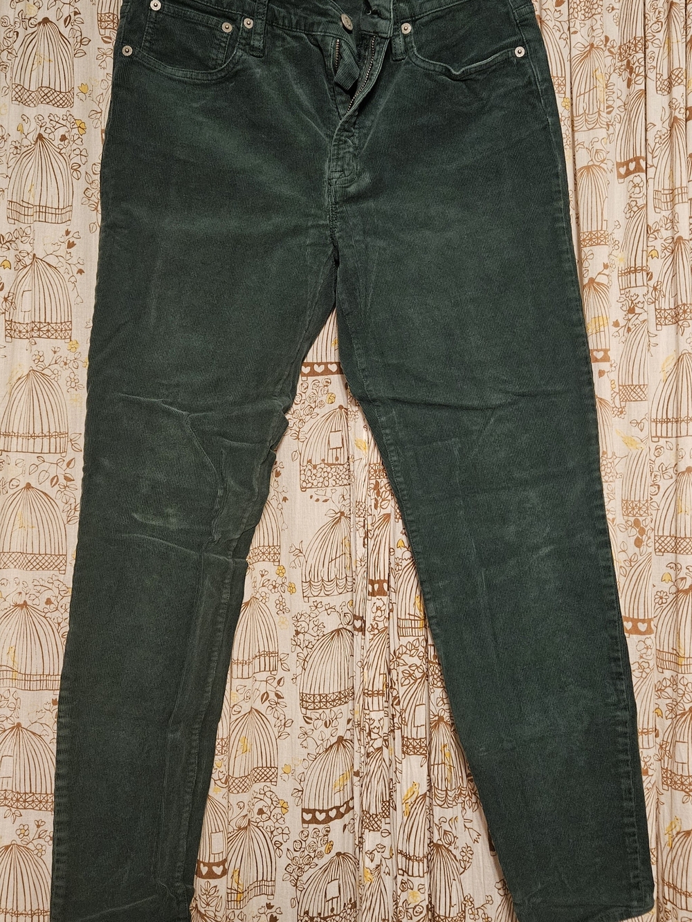 J. Crew Slim Corduroy Jeans in Deep Green